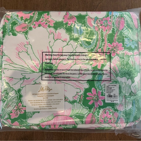 GWP/NWT Lilly Pulitzer Packing Cube Set - Picture 3 of 14